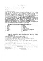 English Worksheet: From slave to governor