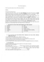 English Worksheet: From slave to governor