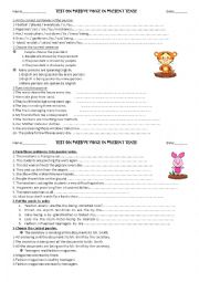 English Worksheet: Passive Voice