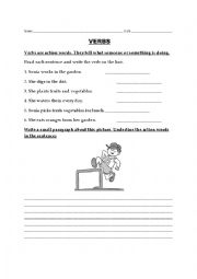 English Worksheet: present tense