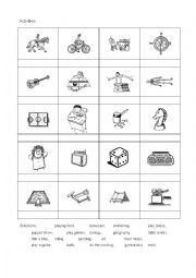 English Worksheet: english activities with solution