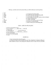 English Worksheet: Actions and body parts