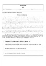 English Worksheet: MIDYEAR EXAM. ( Examen Integrador) 