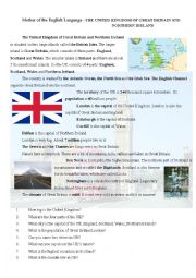 English Worksheet: the uk
