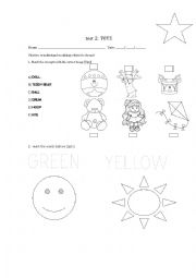 English Worksheet: test toys