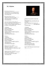 English Worksheet: Chicago songs: 