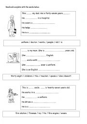 English Worksheet: Present simple exercises