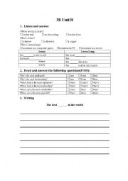English Worksheet: junior new parade English
