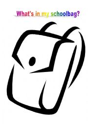 English Worksheet: Whats in my schoolbag?