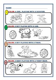 English Worksheet: TOYS 