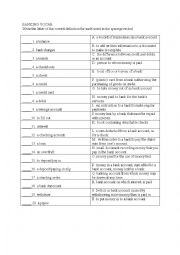 English Worksheet: Banking Vocab