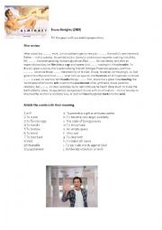 English Worksheet: Movie Worksheet Bruce-almighty