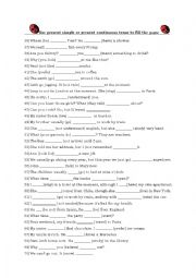 Present Continuous or Present Simple Tense - Part 2