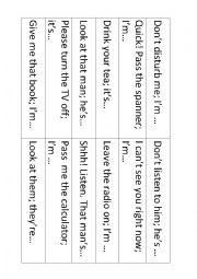 English Worksheet: whats happening?