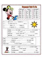 English Worksheet: To Be