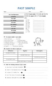 Past Tense Worksheet