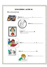 English Worksheet: Present continuous