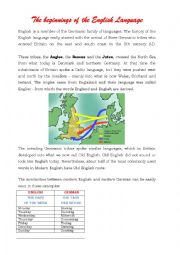 The history of the English Language