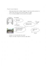 English Worksheet: pesonal information