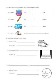 English Worksheet: toys and present simple