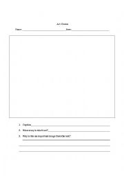 English Worksheet: Draw and Write