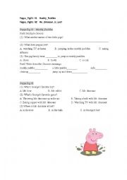 English Worksheet: peppa pigS01E01