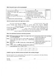 English Worksheet: Mid Term 3 for First form