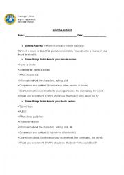 English Worksheet: Writing Skill development