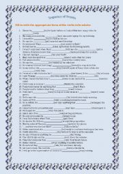 English Worksheet: Sequence of Tenses