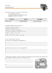 English Worksheet: Simple Past - used to