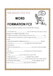 FCE word formation