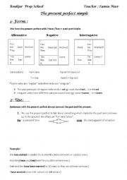 English Worksheet: present perfect