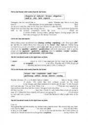 English Worksheet: Mid Term 3 for First form