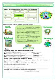 Lesson n27 :Our Wolrd Our Environment (part1)