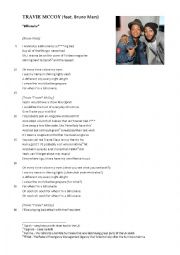 English Worksheet: TRAVIE MCCOY - Billionaire 