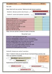 English Worksheet: the simple past