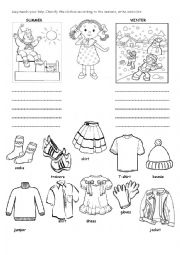 English Worksheet: clothes