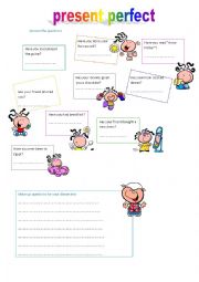 English Worksheet: Present Perfect questions