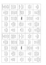 English Worksheet: human bingo