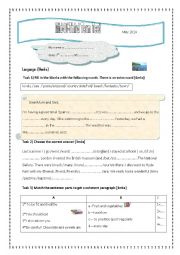 English Worksheet: Mid-term- test n3