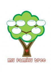 English Worksheet: Family Tree