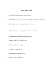 English Worksheet: Movie worksheet for 