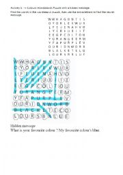 colour - wordsearch