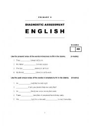 English Worksheet: Primary / Year 6 Diagnostics Assessment