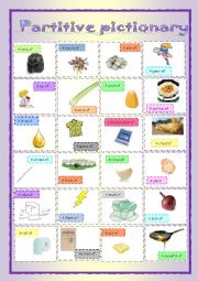 Pictionary of partitives