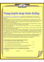 English Worksheet:                                reading