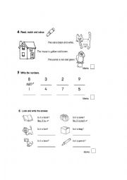 English Worksheet: third grade