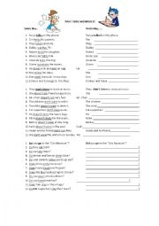 English Worksheet: Past Tense 