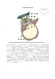 English Worksheet: my neighbour totoro