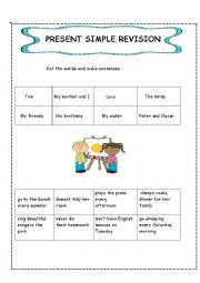 English Worksheet: Present simple revision